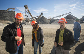 Volgenau Engineering students at quarry